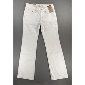 Levis Super Low Bootcut White Denim Jeans Women's Size 27x30 Brand New With Tags